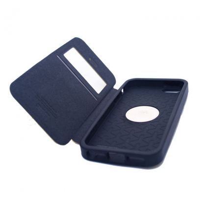 Mercury Goospery Focus View Cover Case - кожен калъф, тип портфейл за iPhone 5S, iPhone 5 (жълт) 3