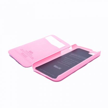 Mercury Fancy Diary Case - кожен калъф, тип портфейл за iPhone 5C (розов) 2