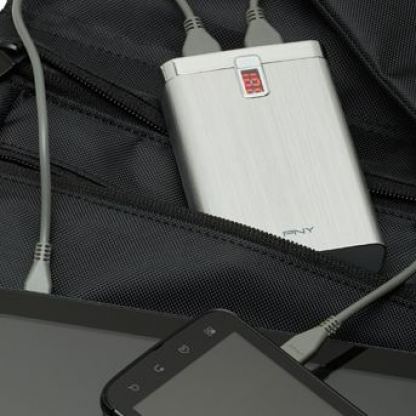 PNY Digital PowerPack 7800 mAh - алуминиева външна батерия за смартфони и таблети с два USB изхода 3