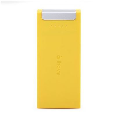 iHave Max Power Bank 12 000 mAh - външна батерия за смартфони и таблети с 2 USB изхода (жълт) 3