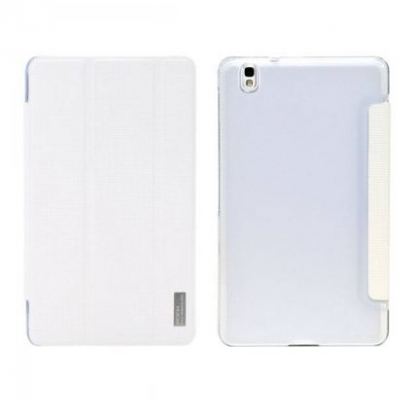 Rock Elegant Flip Case - кожен калъф и поставка за Samsung Galaxy Tab Pro 8.4 (бял) 2