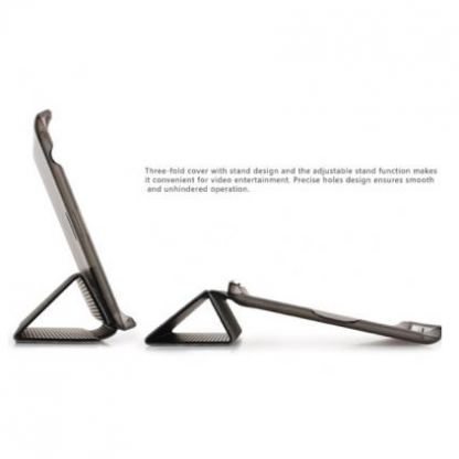 Rock Elegant Flip Case - кожен калъф и поставка за Samsung Galaxy Tab 4 7.0 (бял) 3