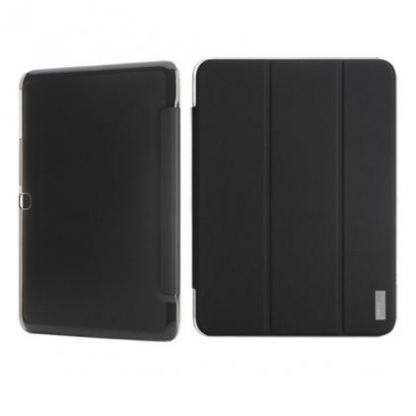 Rock Elegant Flip Case - кожен калъф и поставка за Samsung Galaxy Tab 4 10.1 (черен) 3