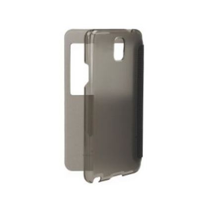 Rock Side Flip Case Elegant Upgrade - калъф с отвор за екрана на Samsung Galaxy Note 3 Neo (черен) 2