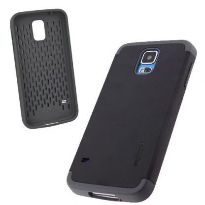 Rock Shield Outdoor Series - удароустойчив кейс за Samsung Galaxy S5 SM-G900 (черен) 2