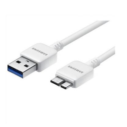 Samsung USB 3.0 DataCable - оригинален кабел за Samsung Galaxy Note 3 (100 см.) - бял (bulk) 2