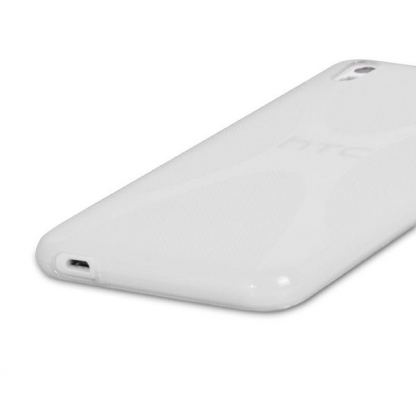 X-Line Cover Case - силиконов калъф за HTC Desire 816 (прозрачен-мат) 3