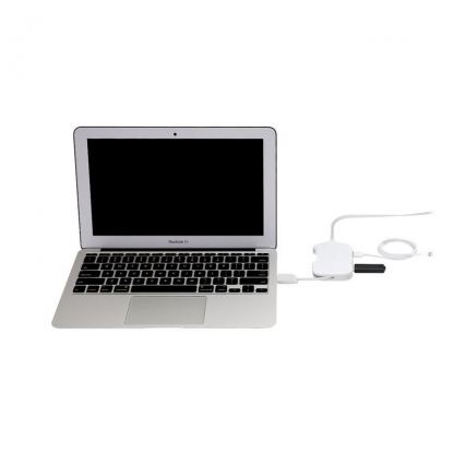 Kanex DualRole USB 3.0 Hub & Gigabit Ethernet Adapter - 3 портов USB хъб с Gigabit Ethernet адаптер за MacBook и преносими компютри 2