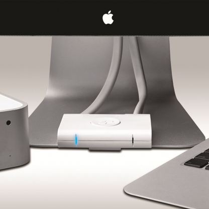 Kanex SnapX 2 Port AV Switcher - двупортов суич между два Apple компютъра и Apple Cinema Display 2