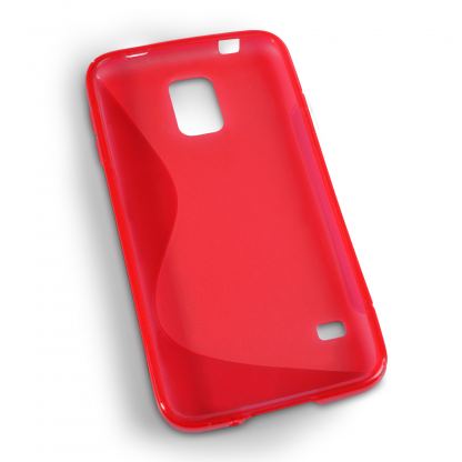 Silicone S Cover Case - силиконов калъф за Samsung Galaxy S5 mini (червен) 3