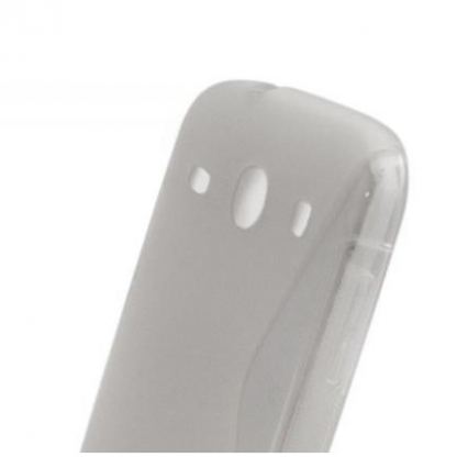 Silicone S Cover Case - силиконов калъф за Samsung Galaxy Core i8260/i8262 (мат-прозрачен) 2