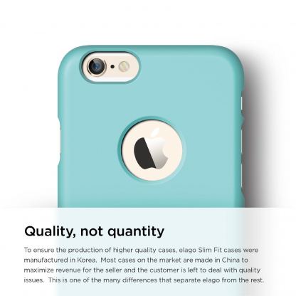 Elago S6 Slim Fit Case + HD Clear Film - качествен кейс и HD покритие за iPhone 6/6S (син) 3