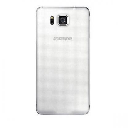 Samsung Battery Cover EF-OG850SW - оригинален заден капак за Samsung Galaxy Alpha (бял)