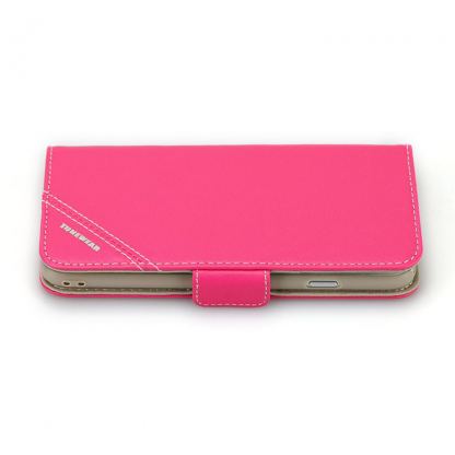 Tunewear Tunefolio Trad - кожен калъф, тип портфейл и поставка за iPhone 6/6S (розов) 3
