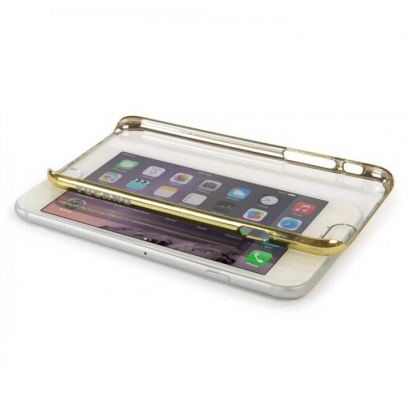 Tucano Elektro snap case - поликарбонатов кейс за iPhone 6/6S Plus (прозрачен-златист) 2