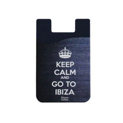 Out Of Style Phone Wallet Keep Calm And Go To Ibiza - практичен силиконов джоб, прикрепящ се към гърба на вашето мобилно устройство