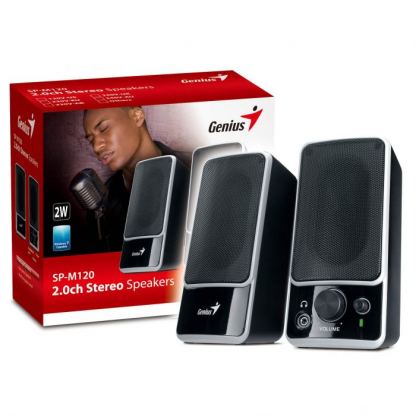 Тонколони GENIUS SP-M120 2W гланц лукс черни 2