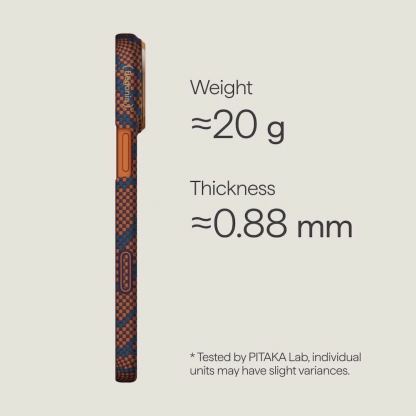 Кевларен кейс с MagSafe за iPhone 17 Pro - Pitaka Breath Of Veins Burning Orange Edge Ultra Slim Aramid Fiber Case Limited Edition 4