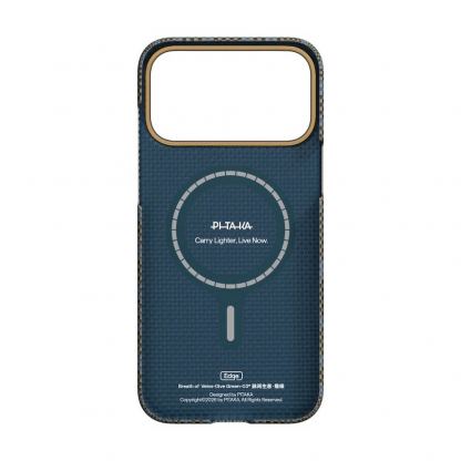 Кевларен кейс с MagSafe за iPhone 17 Pro - Pitaka Breath Of Veins Dive Green Edge Ultra Slim Aramid Fiber Case Limited Edition 3