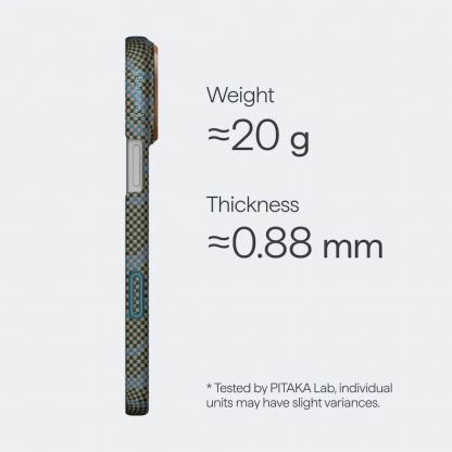 Кевларен кейс с MagSafe за iPhone 17 Pro - Pitaka Breath Of Veins Dive Green Edge Ultra Slim Aramid Fiber Case Limited Edition 4