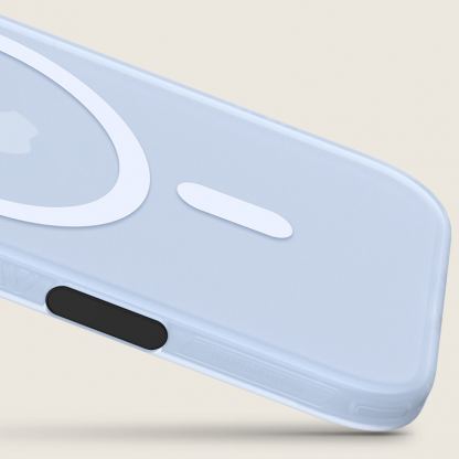 Хибриден удароустойчив кейс с MagSafe за iPhone 17 Air - Benks Magnetic Lucid Armor Camera Control Case (син) 3