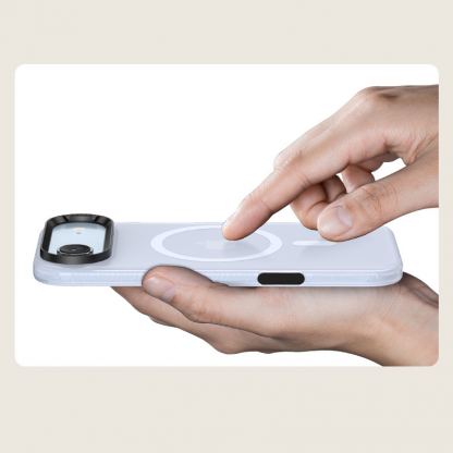 Хибриден удароустойчив кейс с MagSafe за iPhone 17 Air - Benks Magnetic Lucid Armor Camera Control Case (син) 7