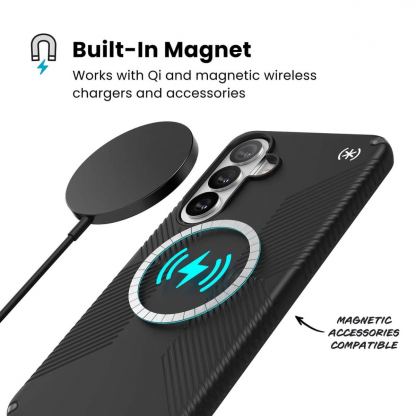 Удароустойчив хибриден кейс с Magsafe за Samsung Galaxy S26 Plus (черен) - Speck Presidio 2 Grip MagSafe Case 5
