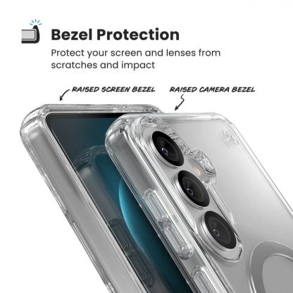 Удароустойчив хибриден кейс с Magsafe за Samsung Galaxy S26 Plus - Speck Presidio Perfect Clear MagSafe Case (прозрачен) 7