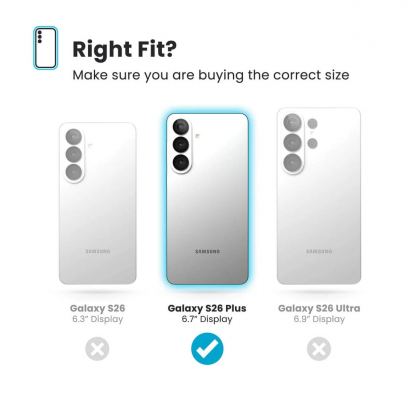 Удароустойчив хибриден кейс с Magsafe за Samsung Galaxy S26 Plus - Speck Presidio Perfect Clear MagSafe Case (прозрачен) 9