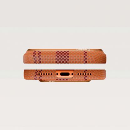 Кевларен кейс с MagSafe за iPhone 17 Pro - Pitaka Flora in Grid Cloud Dusk Edge Ultra Slim Aramid Fiber Case Limited Edition 8