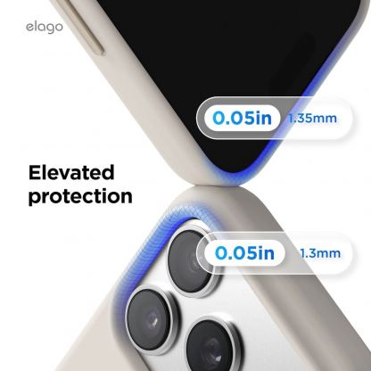 Силиконов (TPU) калъф с MagSafe за iPhone 17 Pro Max - Elago Magnetic Soft Silicone Case (бежов) 7