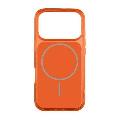 Хибриден удароустойчив кейс с MagSafe за iPhone 17 Pro - OBALME MagNetix ColorSlate Hybrid MagSafe Case (оранжев-прозрачен) 2