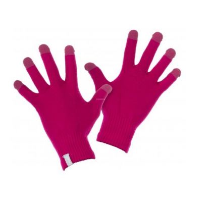 Trendz Touchscreen Gloves - плетени зимни ръкавици за тъч екрани (розов) 3