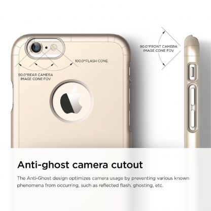 Elago S6P Slim Fit Case + HD Clear Film - качествен кейс и HD покритие за iPhone 6/6S Plus (златист) 3