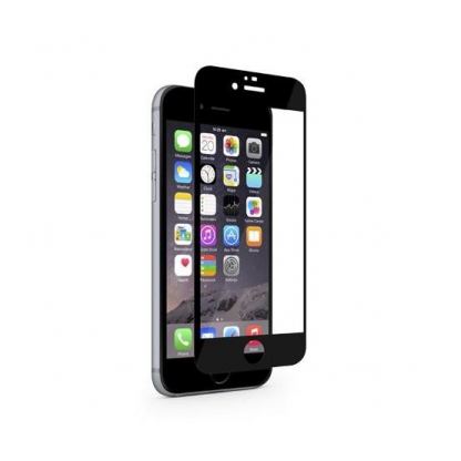 Moshi iVisor XT - обхващащо ръбовете прозрачно защитно покритие за iPhone 6/6S Plus (черен) 2