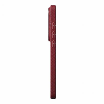 Кевларен кейс с MagSafe за Samsung Galaxy S26 Ultra - Pitaka Harvard Crimson Edge Ultra Slim Aramid Fiber Case (червен) 5