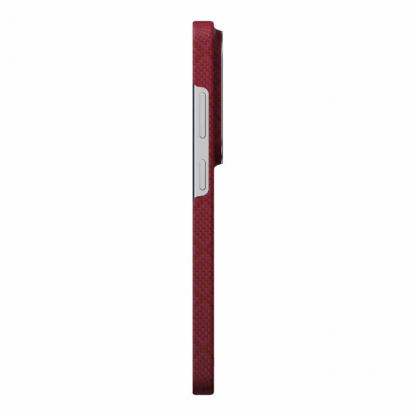 Кевларен кейс с MagSafe за Samsung Galaxy S26 Ultra - Pitaka Harvard Crimson Edge Ultra Slim Aramid Fiber Case (червен) 6