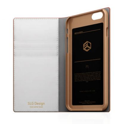 SLG Design D4 ML Case - кожен калъф, тип портфейл за iPhone 6/6S 2