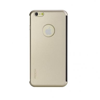 Rock Flip Case DR.V Series - калъф, тип портфейл за iPhone 6/6S (черен-златист) 3