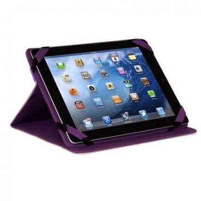 Gaiam Multi-Tilt Folio Case - кожен кейс и поставка за iPad mini, iPad mini 2, iPad mini 3 (лилав) 3