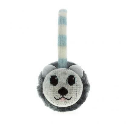 KitSound On-Ear Polar Bear Audio Earmuffs - ушанки с вградени слушалки с 3.5 мм аудио жак за iPhone и мобилни устройства  2