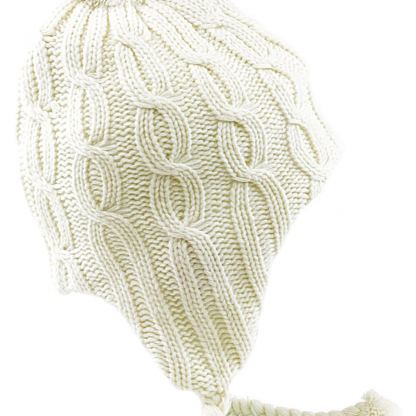 KitSound Audio Beanie Peruvian with Pom Pom - шапка с вградени слушалки с 3.5 мм аудио жак за iPhone и мобилни устройства (бял) 3