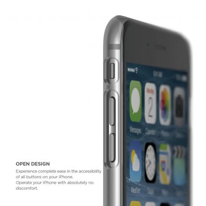 Elago S6 Slim Fit 2 Case + HD Clear Film - качествен кейс и HD покритие за iPhone 6/6S (прозрачен-мат) 3