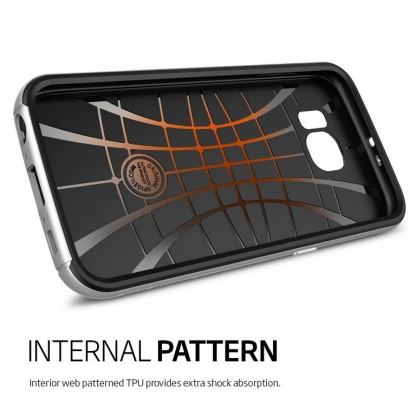 Spigen Neo Hybrid Case - хибриден кейс с висока степен на защита за Samsung Galaxy S6 (черен-сребрист) 2