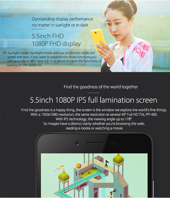 Xiaomi Redmi Note 2 характеристики, дисплей, екран